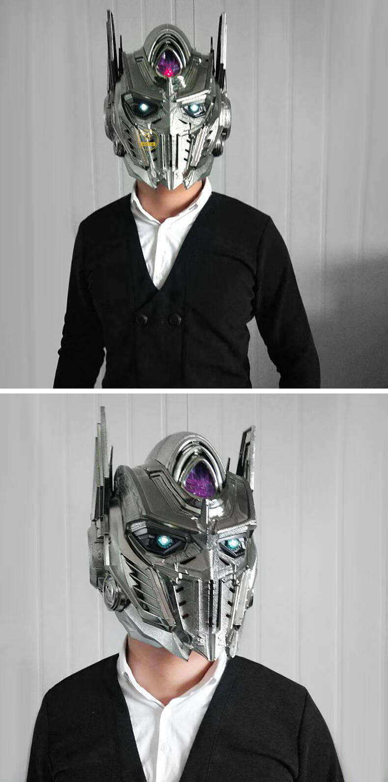 变形玩具金刚电影擎天柱面罩可穿戴声光版儿童头盔 面具 雷神之锤