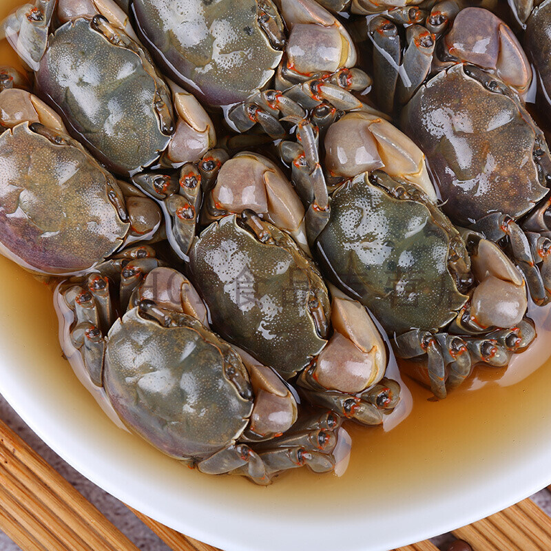 5折 宁波特产白玉蟹900g即食醉蟹咸蟹呛蟹小螃蟹腌制醉螃蜞海鲜腌蟛蜞