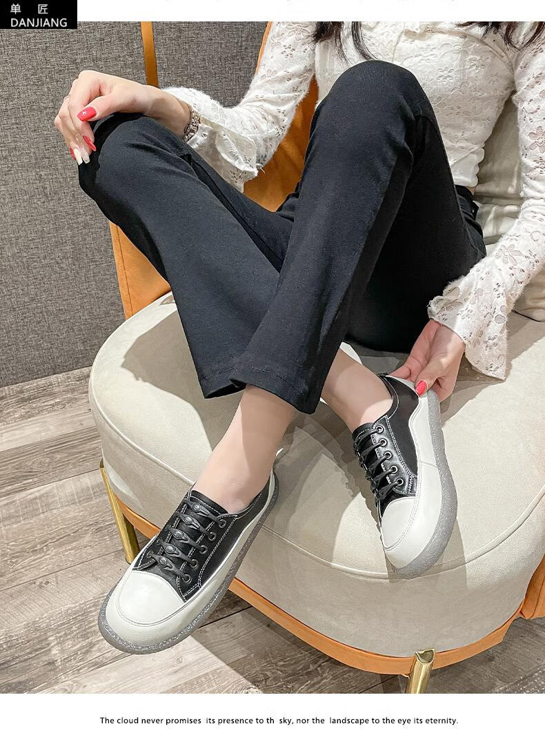 小号码休闲鞋春夏款女生小个子小脚33码32小码女鞋厚底单鞋套脚小白鞋