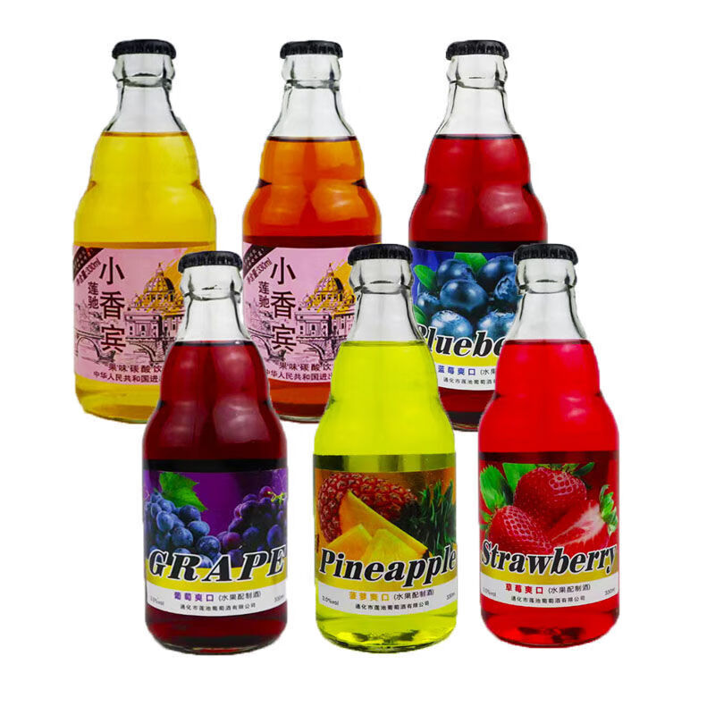 小香槟饮料 80后经典怀旧老式东北汽水夜市整箱6瓶碳酸饮料老味道