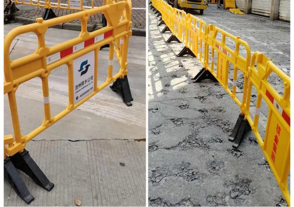 移动护栏塑料胶马铁马道路安全施工围栏建筑隔离围挡工地防护栏板定制