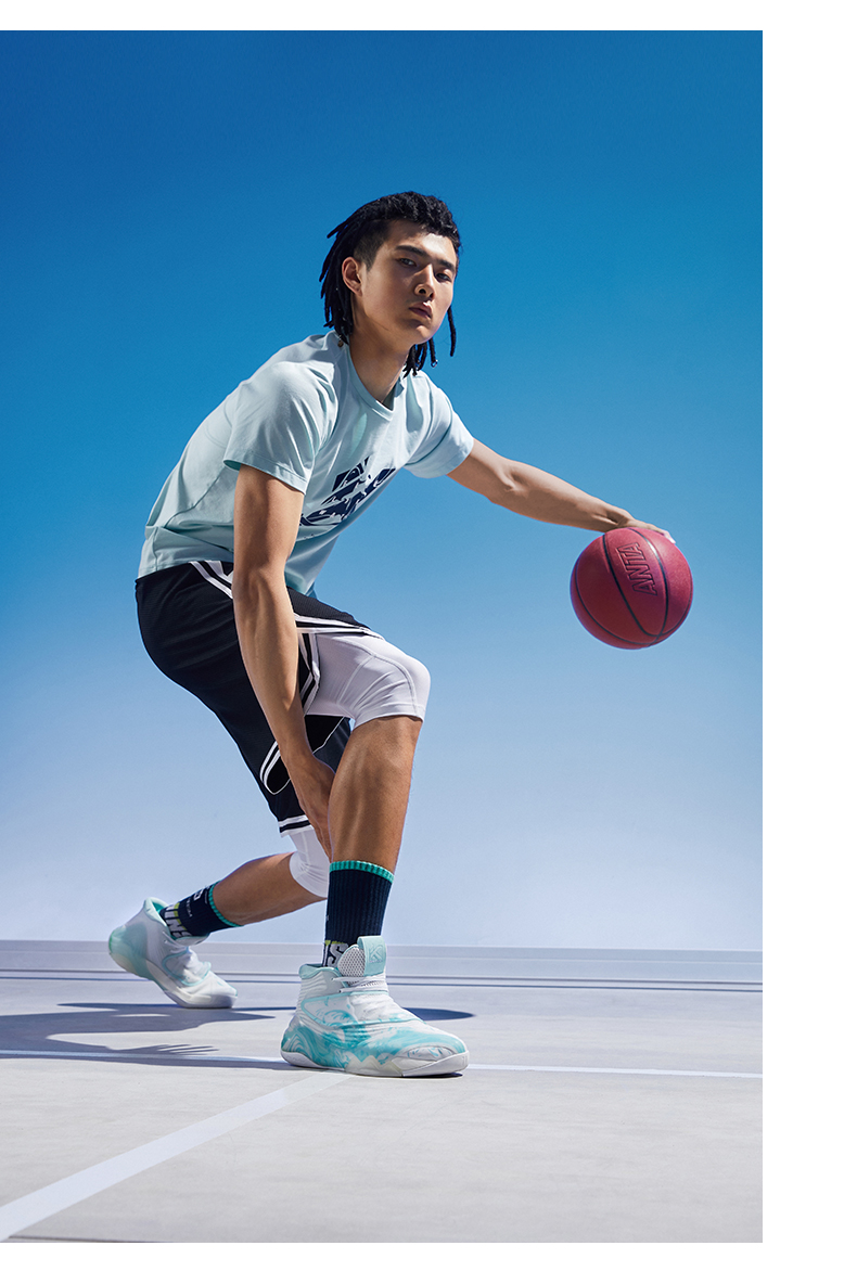 商品同款安踏kt6实战碳板篮球鞋官网汤普森运动鞋男112121101安踏白