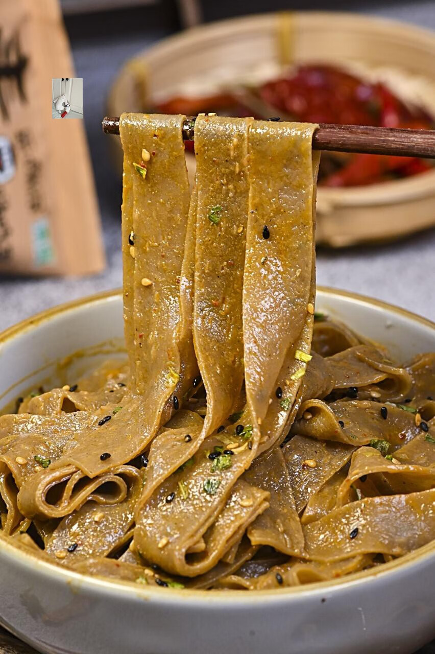 嗨吃家蕎麥魔芋面樂嗨家蕎麥麵蕎麥麵皮魔芋麵食物麻醬味118g10袋10袋