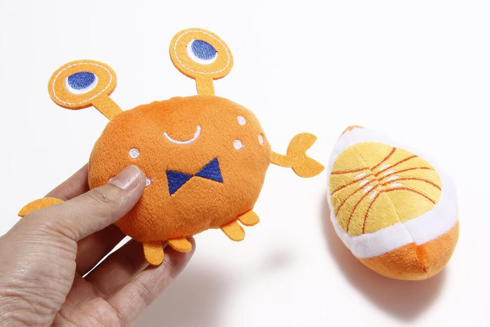 发声天妇罗炸虾玩偶宠物毛绒发声玩具狗狗柴犬泰迪法斗小型犬 香蕉