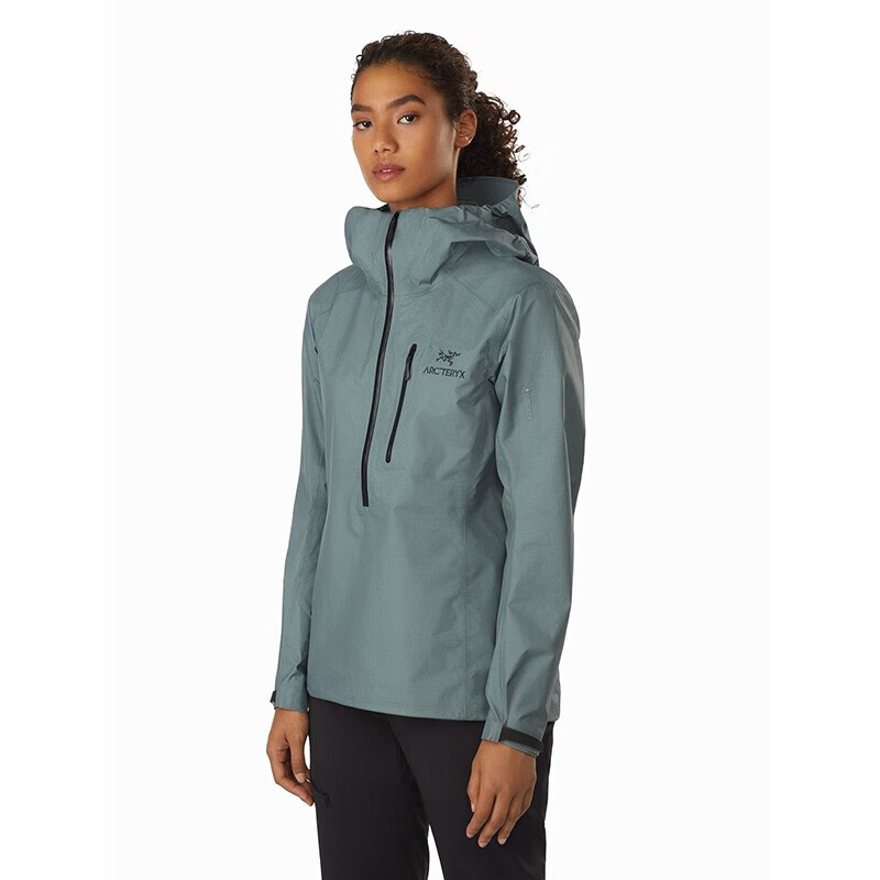 arcteryx 始祖鸟 alpha sl anorak 轻量防风 舒适耐磨女子冲锋衣 影灰