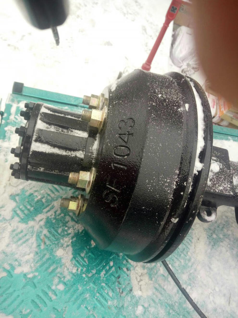 时风农用三轮车后桥总成配套时风十档双板簧后桥总成带离合器 成带