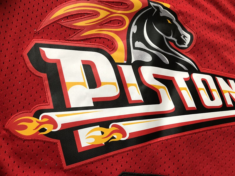 苛鱼 滕讯体育同款经典活塞队33号乔治希尔球衣复古w运动篮球服球裤