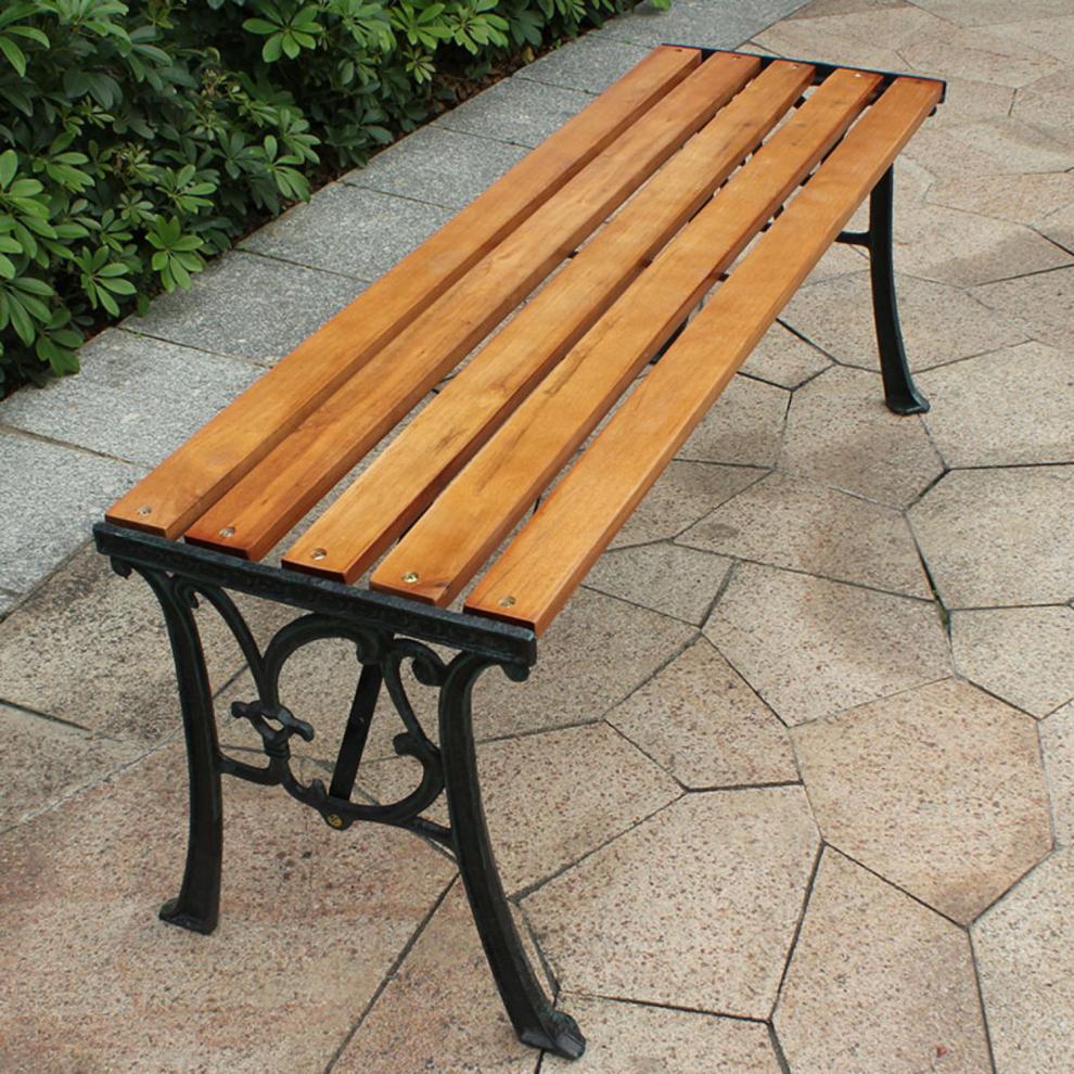 捡漏处理价公园椅户外靠背长椅长凳子长条室外庭院防腐 双人椅1220*