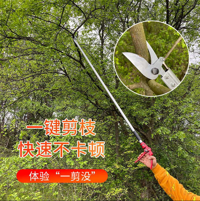 园林高枝粗枝果树剪高空剪枝剪树枝剪刀省力修树锯加长至2.