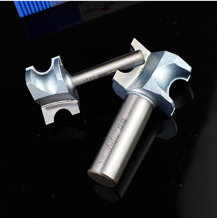 浪潮工业级正半圆刀具 木工r圆弧刀圆棒刀圆弧边铣刀修边机倒角刀 1/2