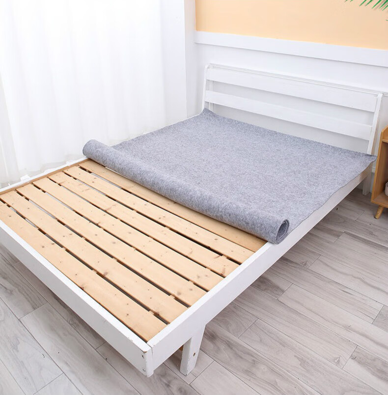 防潮垫床上 床垫防潮垫学生宿舍吸湿床上用榻榻米隔湿毛毡垫子 浅灰色