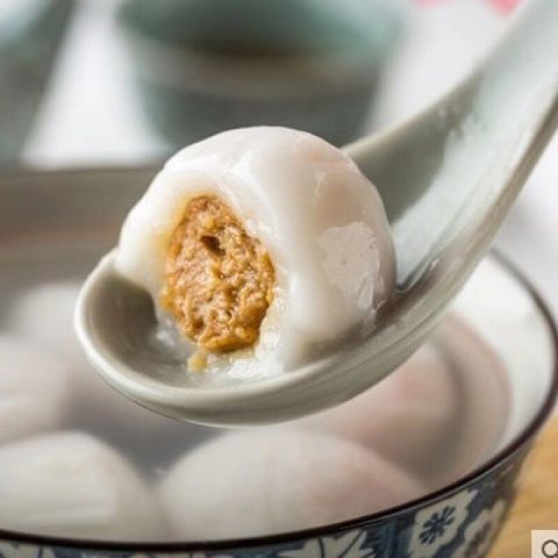 苏式鲜肉大汤圆猪肉汤圆荠菜汤圆宁波风味糯米丸子汤圆大黄米汤圆 大