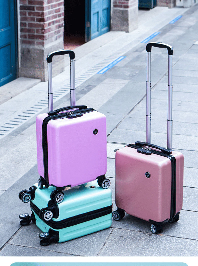 春秋航空登机箱14寸小型拉杆行李箱学生旅行密码皮箱子20×30×40cm