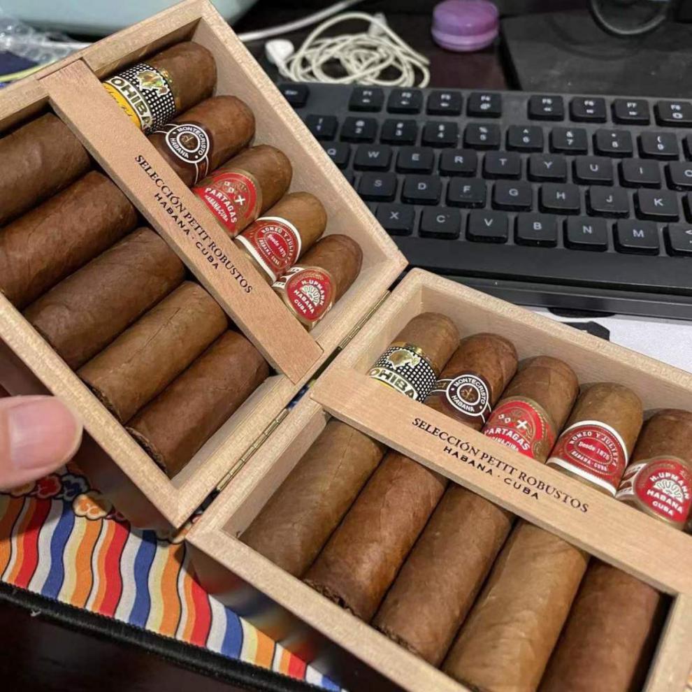 古巴雪茄蒙特大猎人王冠国粹大号铝管帕特加斯妙丽丹纳曼道具 古巴