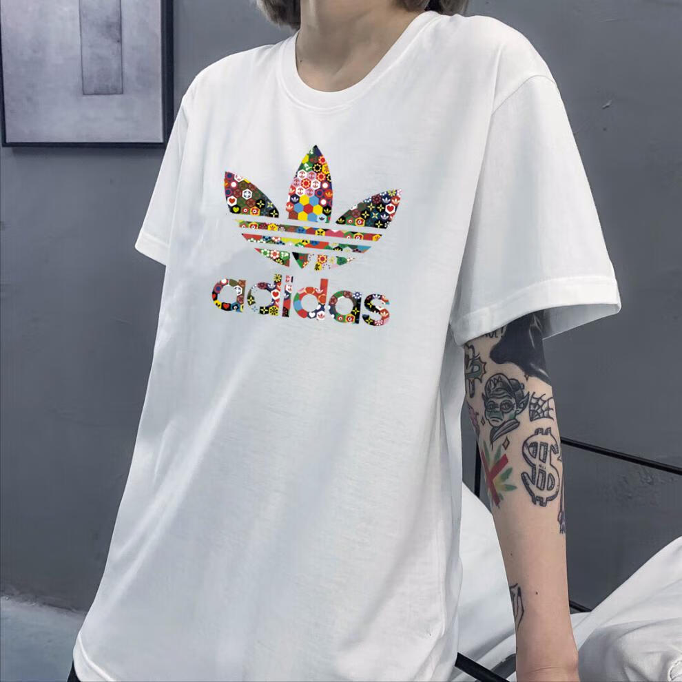adidas阿迪达斯三叶草自营旗舰店短袖男女纯棉潮流休闲t恤男士圆领