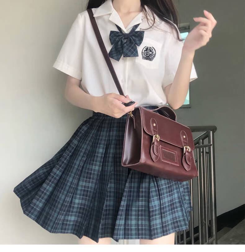 jk制服夏季全套百褶格裙 极夜之歌jk制服格裙套装套夏季女童校供感