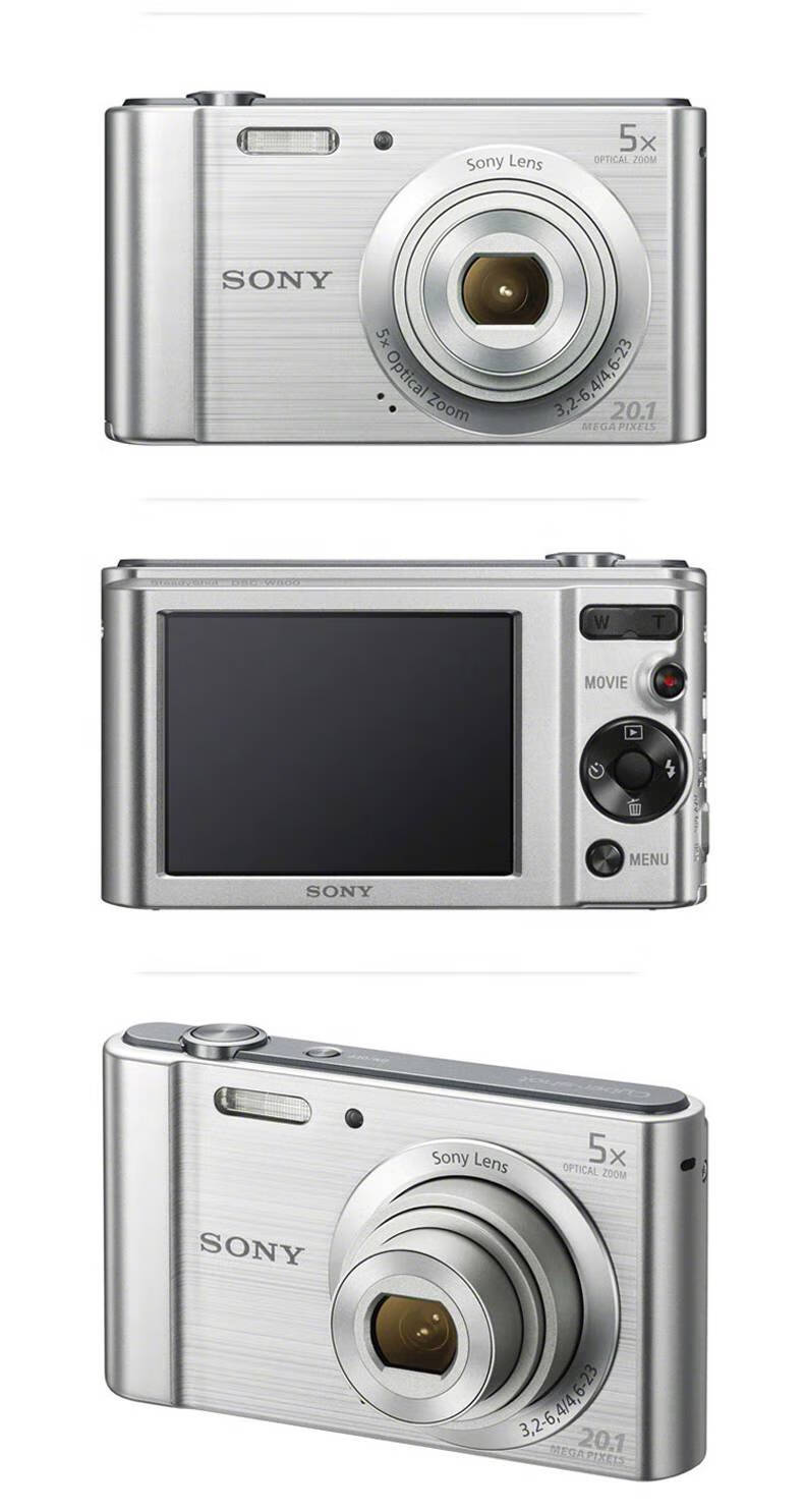 索尼(sony)dsc-w800广角长焦高清旅游家用数码相机2010万像素卡片机