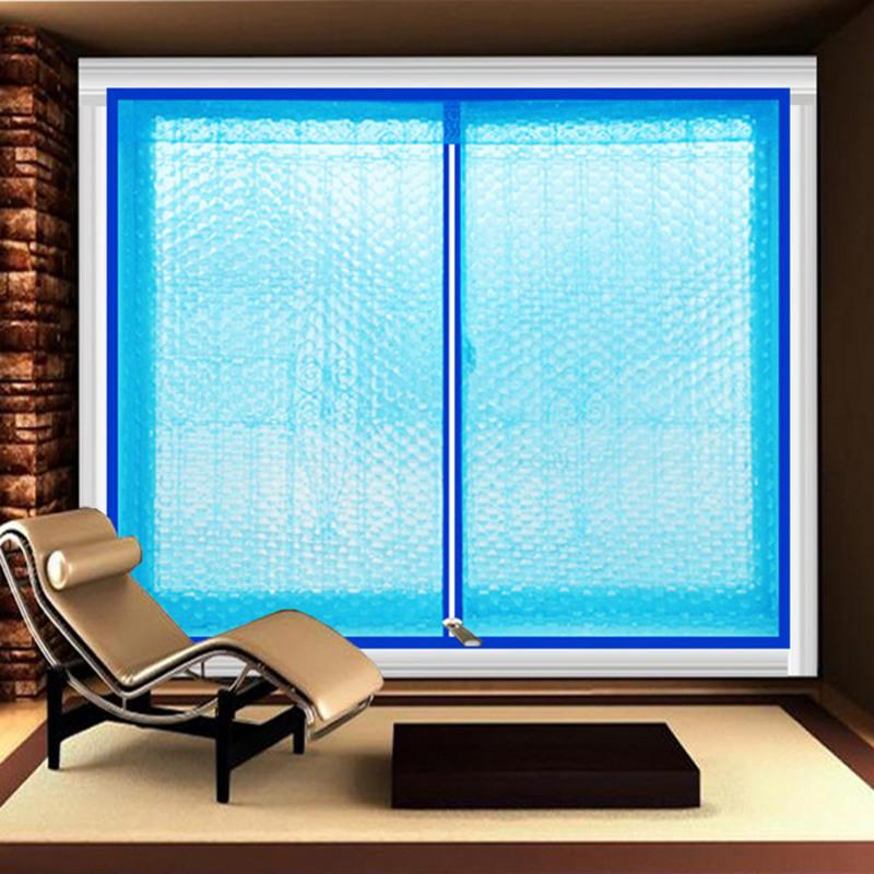 匠良金定制拉链保暖窗帘密封窗户冬季防风卧室隔断空调保温帘塑料半