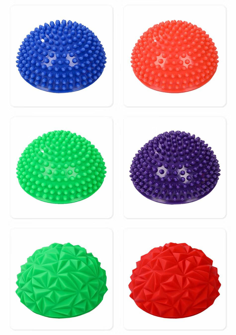 感统训练器材儿童榴莲球幼儿园游戏玩具足部半圆过河石脚踩平衡球