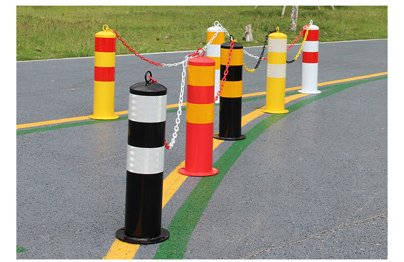 车位桩钢管警示柱停车位防撞柱固定桩道路隔离柱立柱挡车杆分道口柱
