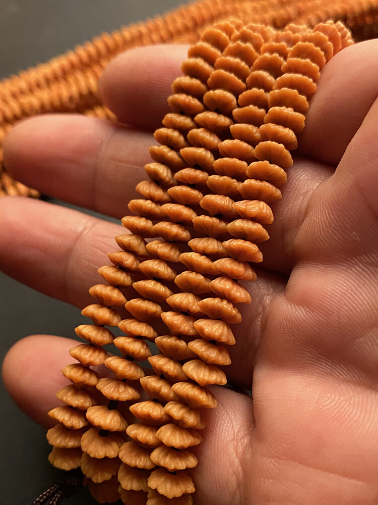 朴春 安徽九华山金叶莲花菩提手串 金钱子莲花菩提216颗冷门小众文玩