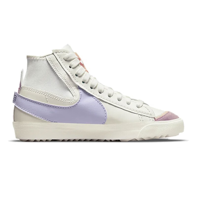 耐克(nike)blazer mid 开拓者男女高帮休闲鞋dd3111-100 cz3589 白紫