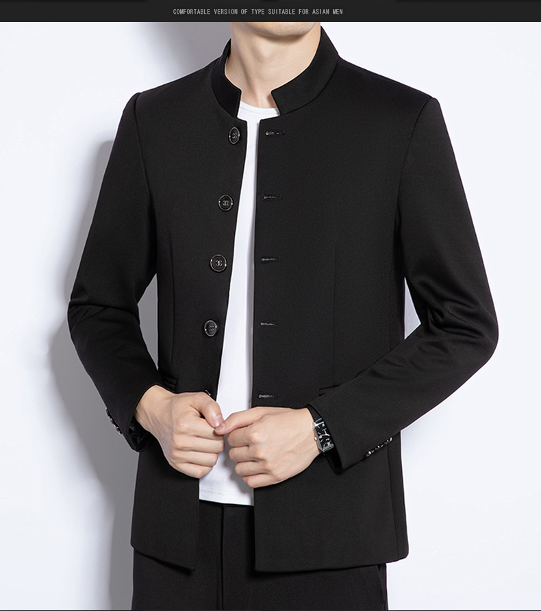 五四青年民国男装表演服民国时期学生装中山装男修身装立领演出服西服