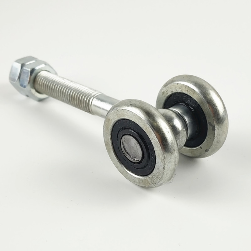 重型厂房移门滑轮吊轮滚轮可转弯90度弯轨吊滑轨道轮承重400kg 整条2