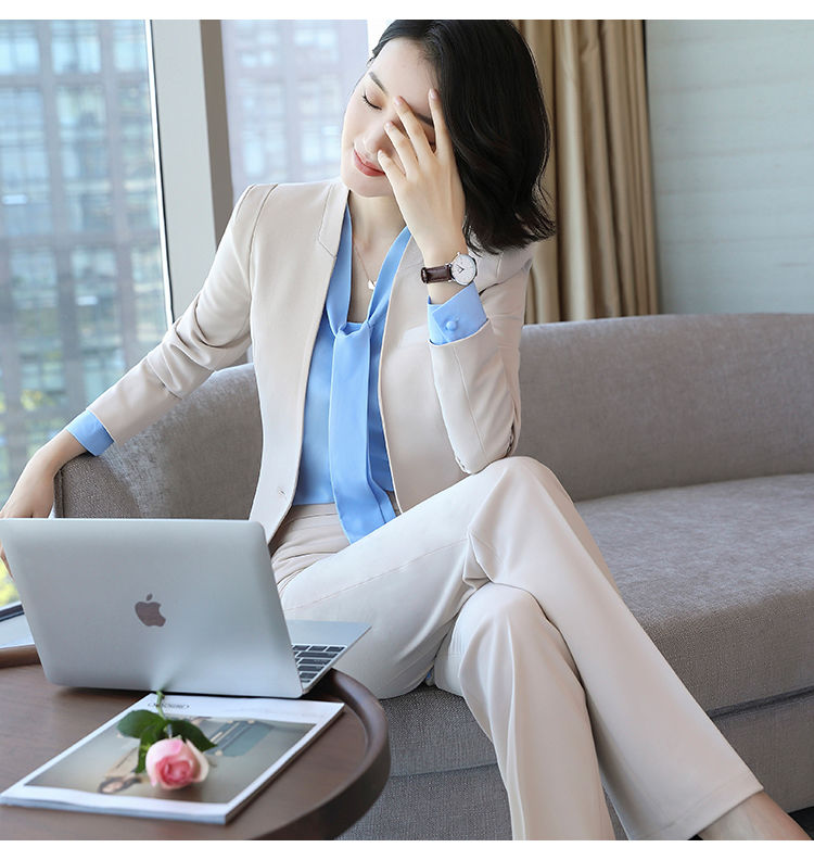 秋季上新西服套装女2021新款职业装西装套装女时尚ol气质商务休闲正装