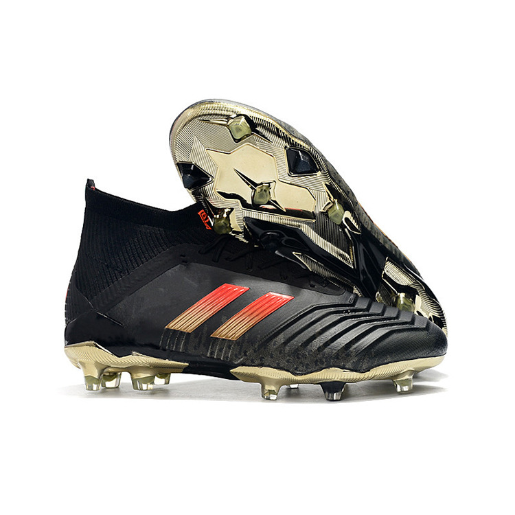 高帮足球鞋猎鹰18fg博格巴天然草训练鞋soccerboots卡其43