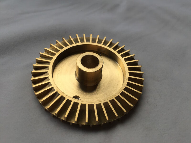 定制120w370w550w750w旋涡式增压泵自吸泵配件双面齿铜叶轮水叶轮