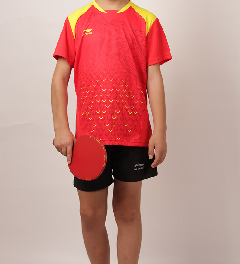 正品授权李宁乒乓球服儿童服运动服比赛服国家队服少儿服装 儿童短裤