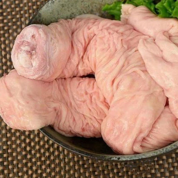 新鲜大肠头黑土猪大肠头免洗猪肥肠头猪大肠头新鲜大肠头4斤4根左右