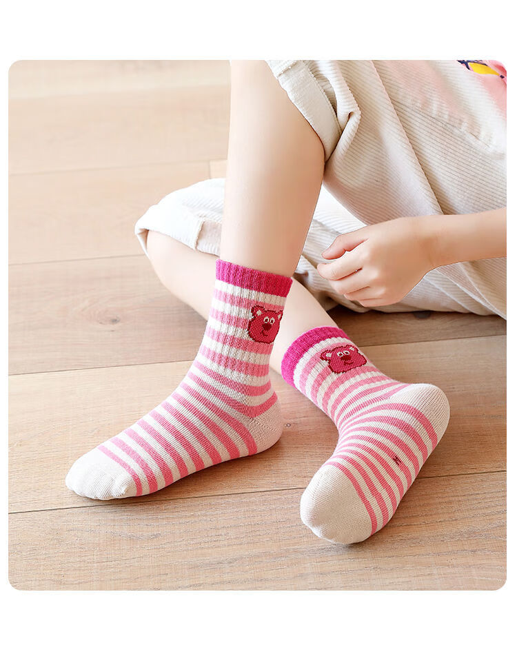 儿童袜子女秋季无骨潮吸汗中大童女孩袜秋冬全女童袜中筒2022秋新款