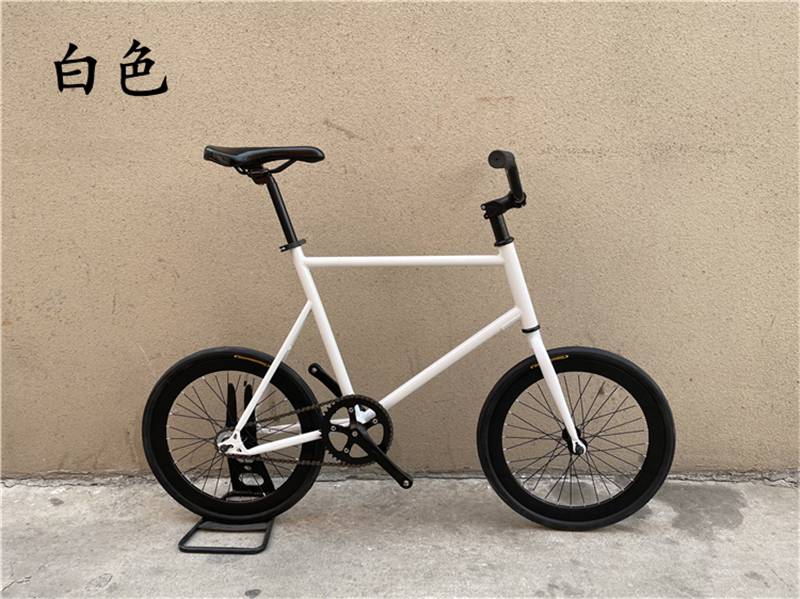 固齿自行车 20寸死飞自行车倒骑倒刹小轮男女学生复古固齿场地车动作