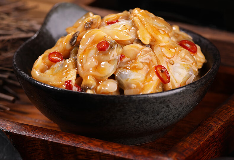 洋琪麻辣鲜蛤 500g 蛤蜊肉蚬子肉刺身日式料理洋琪解冻即食下酒菜花甲