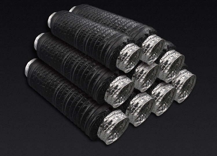 风机消音器新风配件柔性消音保温软管可伸缩消声器风机管道降噪软连接