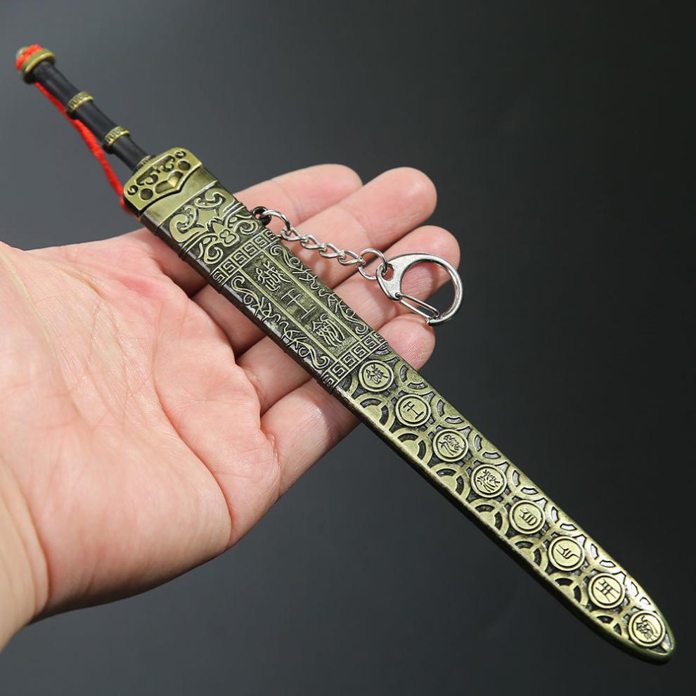 越王勾践青铜剑中国古代十大名剑模型真品金属仿古带鞘玩具摆件 22cm