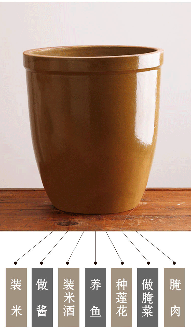 醃菜缸陶瓷家用老式土陶容器大號罈子酸菜缸小瓷甕民間老舊水缸瘦高