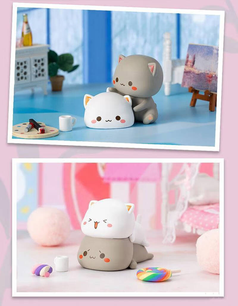 蜜桃猫盲盒 蜜桃猫盲盒袋可让爱先行第二代公仔少女心萌卡通潮模型