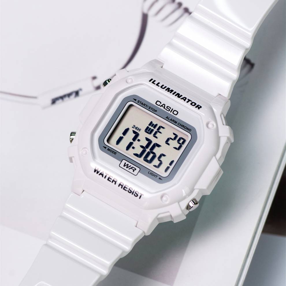 卡西欧(casio)手表男女f108whc-7a/7b/1a运动经典复古方块电子表 f