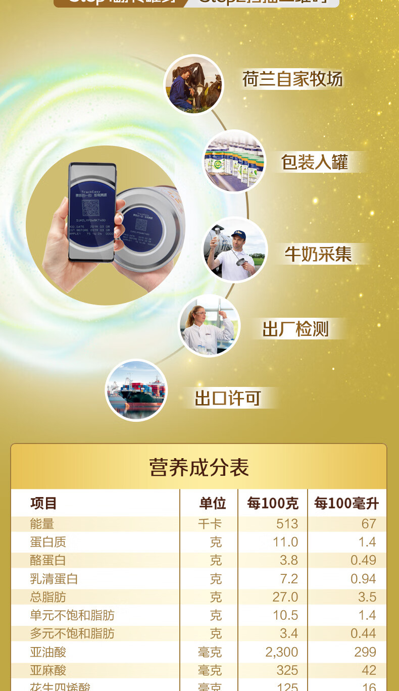 美素佳儿(friso)【保税】皇家系列1段(0-6个月)较大婴幼儿配方奶粉