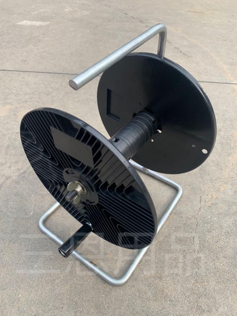 电线收纳神器收线盘线架子便携收线盘放线滚轮手摇轱辘放线器线轮 250