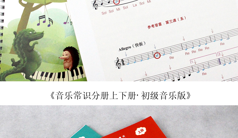 全新音基初级中级教材全套中央音乐学院音乐等级考试用书音乐基础知识