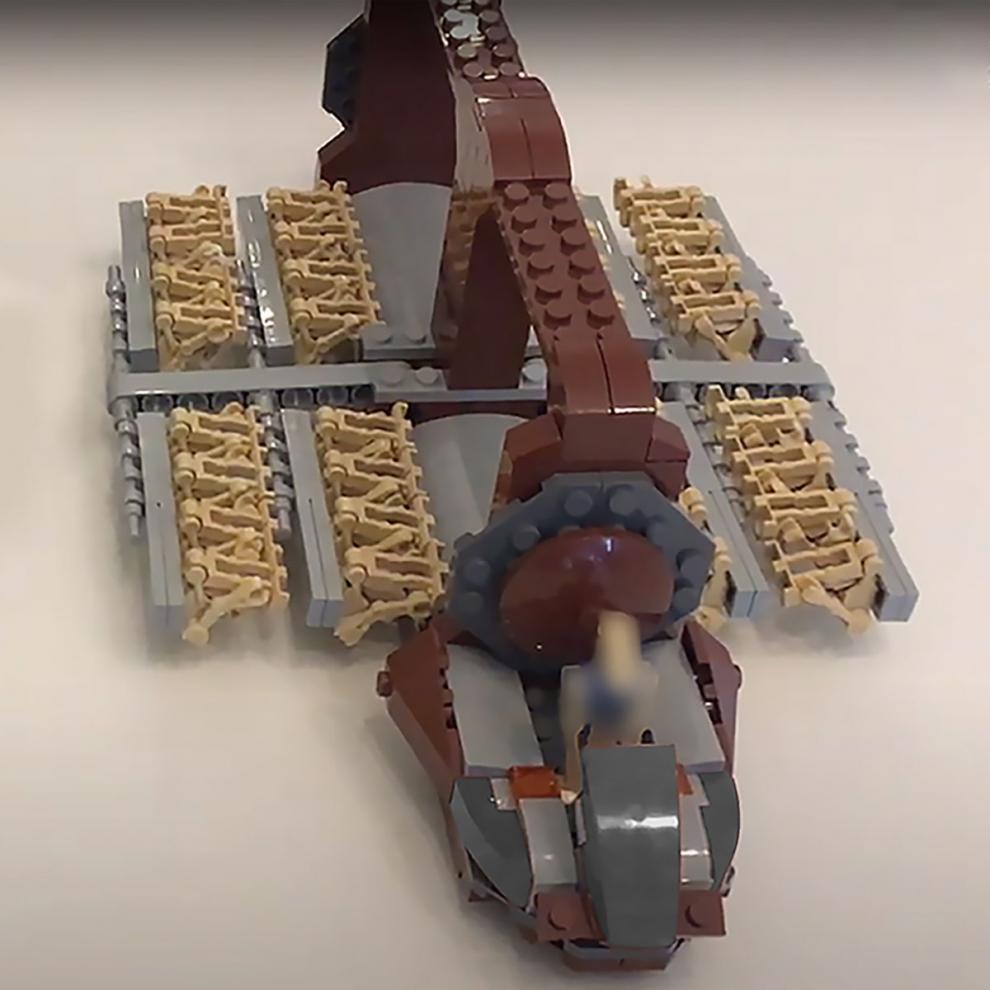 乐高(lego)moc星球大战机器人排攻击机运兵车c2301积木玩具拼装