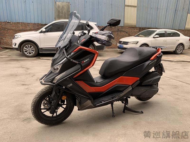 适用于光阳赛艇s350保险杠防摔踏板车前护杠包围杠摩托车改装配件