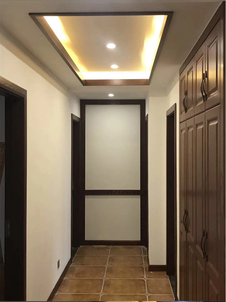 宣琅新中式吊顶原木线条装饰木线条背景墙边框平板压边收边封边条实木