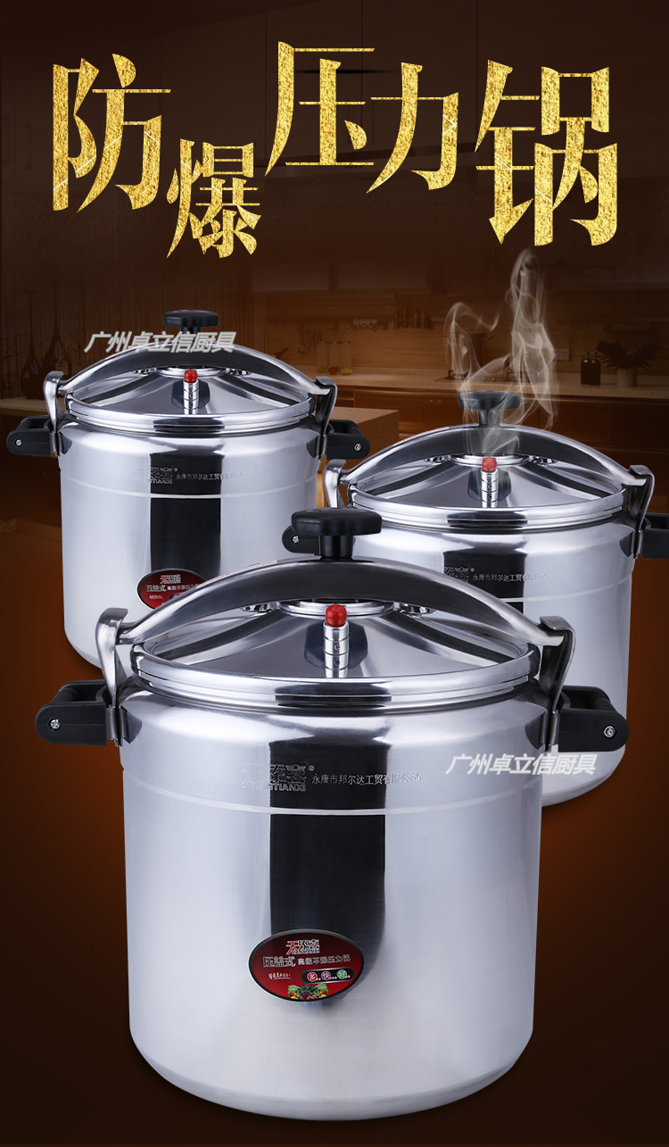 18-54cm防爆高压锅3l-80l家用商用防爆燃气压力锅 34cm-25l 25人份 明