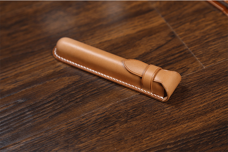 2022新款子芒意大利牛皮笔套真皮钢笔抗压钢笔笔套简约复古保护套手工