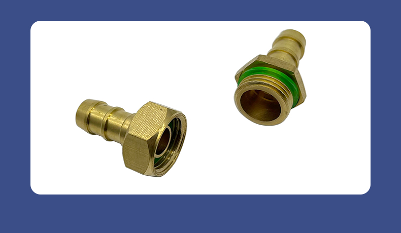 纯铜接头4分6分8分一寸高压管公母活动接头农用打药软胶水管补接 m22*